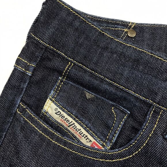 DIESEL Livy Jean Women 28x30 Dark Wash Lo Rise Stretch Denim Made in Italy - Picture 16 of 16